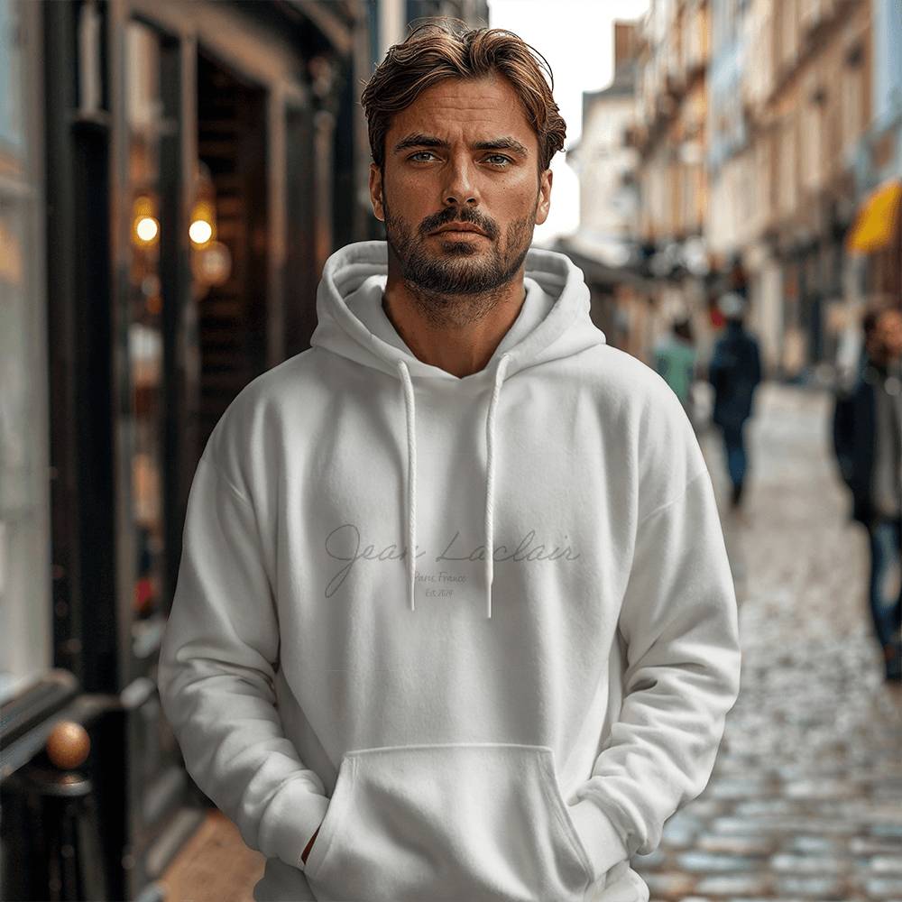 Jean Laclair  Hooded Sweatshirt with signature logo