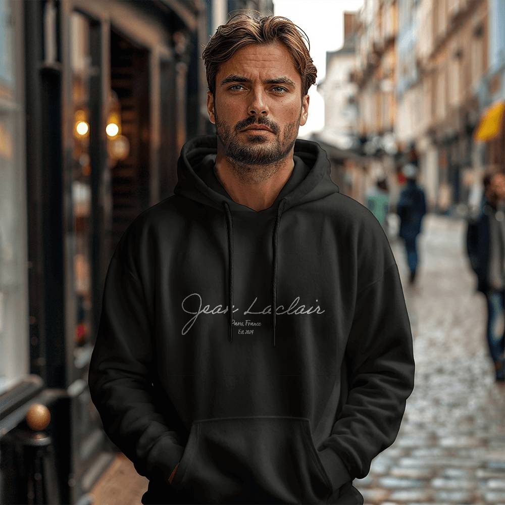 Jean Laclair  Hooded Sweatshirt with signature logo